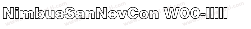 NimbusSanNovCon W00字体转换
